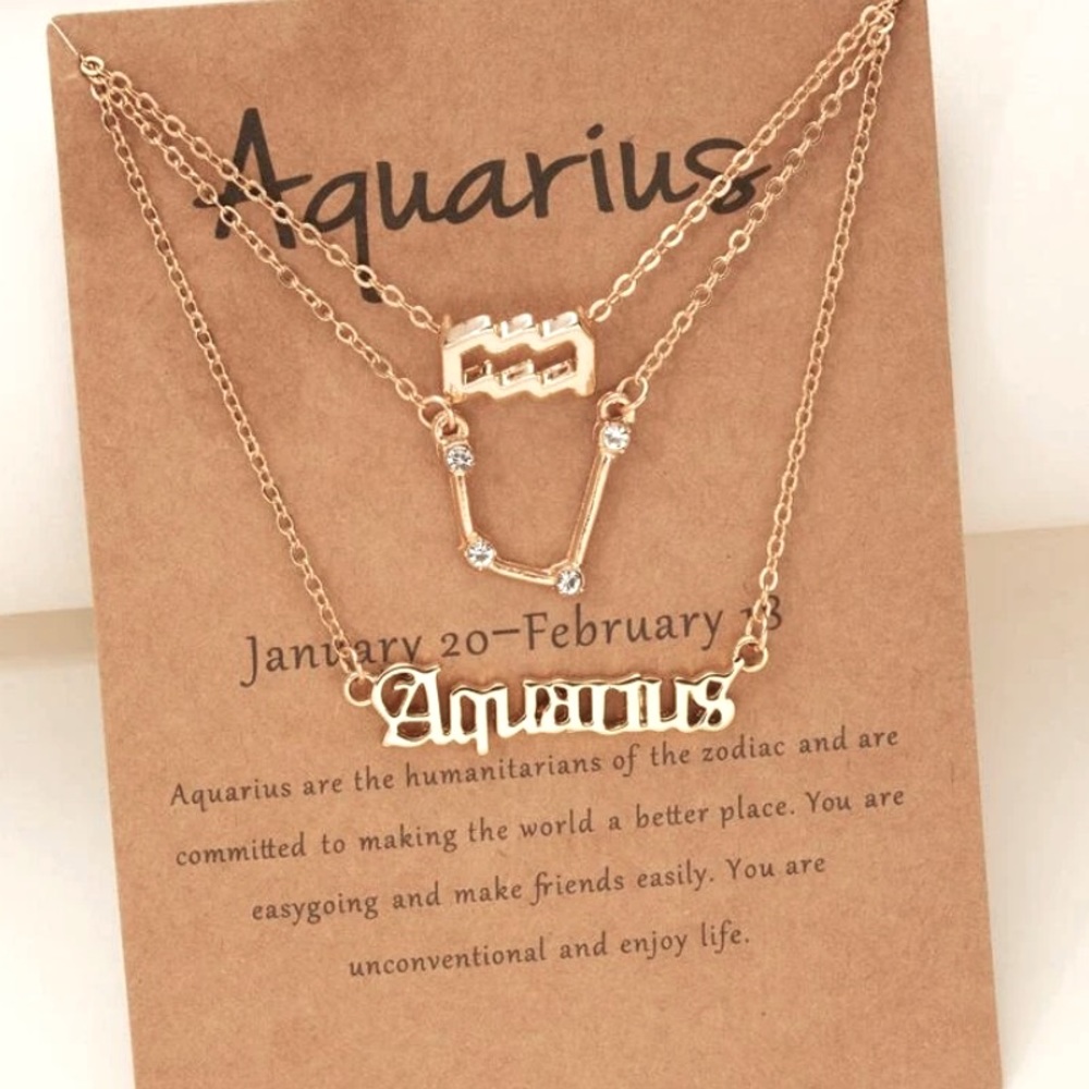 Aquarius ♒️ Constellation Pendant Necklace